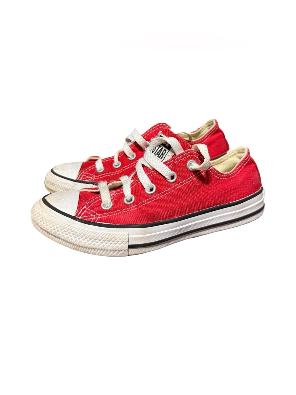 Converse Chuck Taylor All Star Low Top Kids Red Sneakers Size 13 Youth